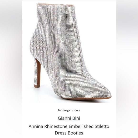 Gianni Bini Shoes - Gianni Bini Annina Rhinestone Embellished Stiletto Dress Booties